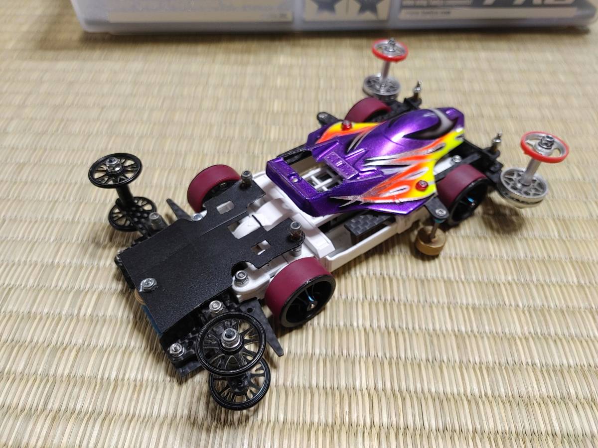 ミニ四駆 完成品 MSフレキ 段上げ 加工ローラー スラダン ローフリ 