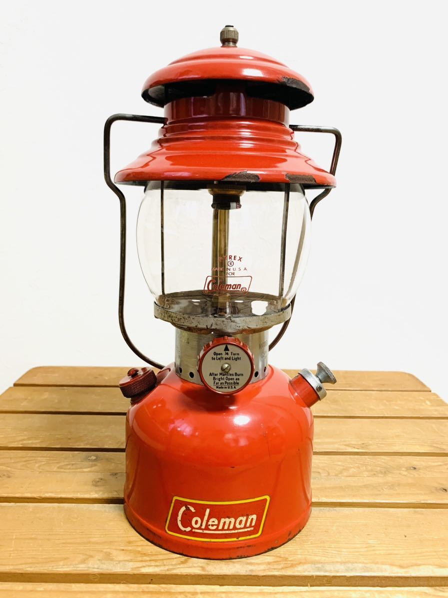 ☆希少☆イエローボーダー☆コールマン Coleman 200Aランタン 1953年9
