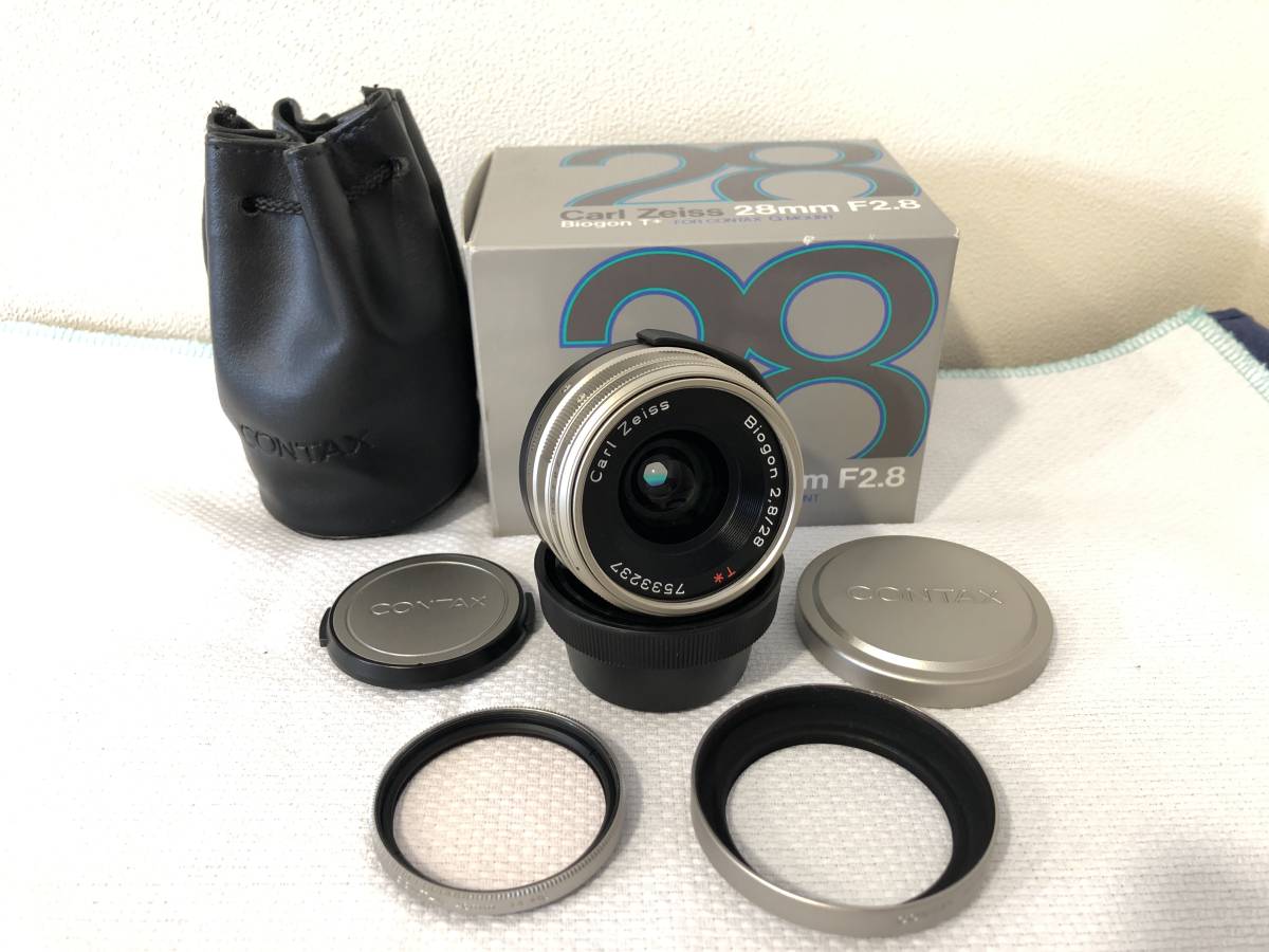 ★☆コンタックス CONTAX CarlZeiss カールツァイス Biogon ビオゴン T* 28mm F2.8 Gマウント 中古品☆★