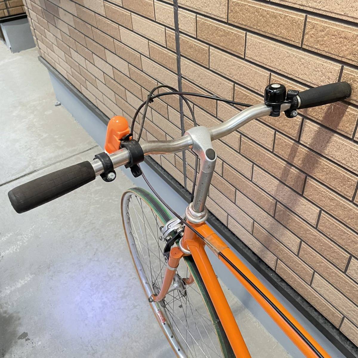 ジャンク 競輪用？ 自転車 塗装済み 改造済み 詳細不明 オレンジ 千葉
