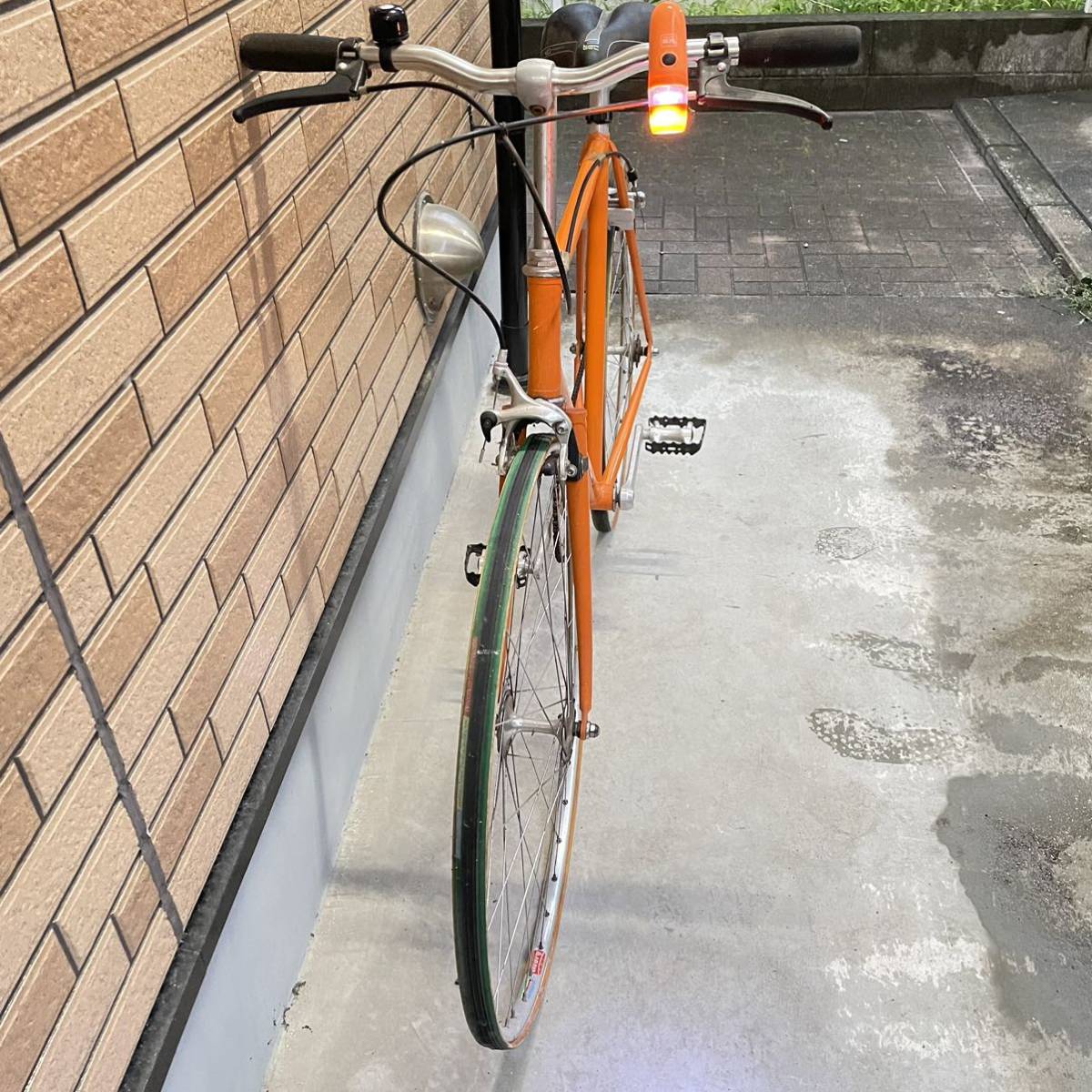 ジャンク 競輪用？ 自転車 塗装済み 改造済み 詳細不明 オレンジ 千葉