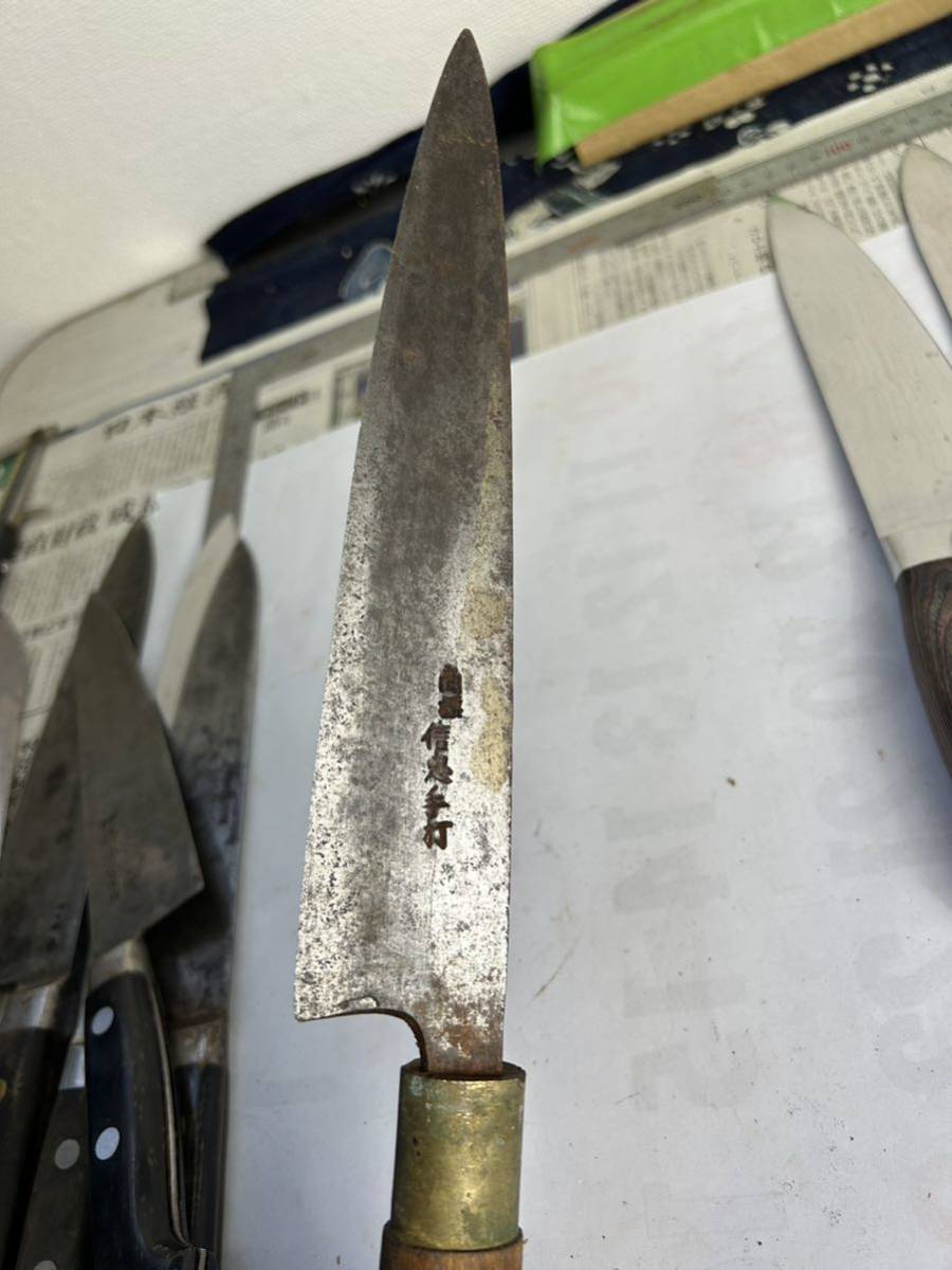 牛刀 洋出刃包丁 和包丁 菊秀特製 本焼日本鋼 正広日本鋼 堺秀一日本鋼