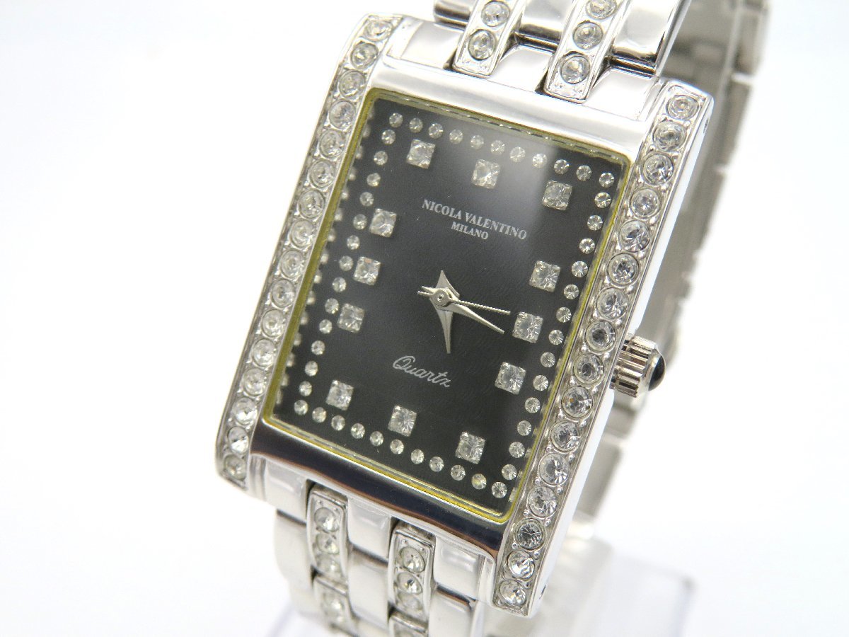 1円◆稼働◆　その他　　二コラヴァレンチノ　ブラック　クオーツ　レディース　腕時計　　I894