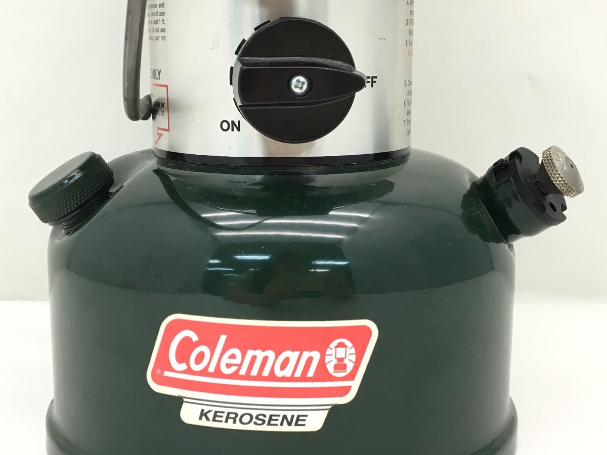 コールマン 639C ケロシンランタン 灯油ランタン グリーン 中古