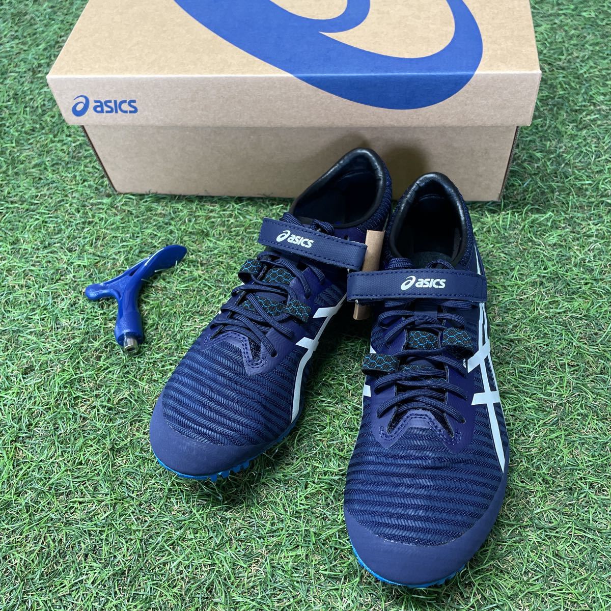 VI073 asics アシックス SP BLADE 9 1093A137-400 25.5㎝ 陸上競技用 オールウェザートラック専用 未使用 展示品 スパイク