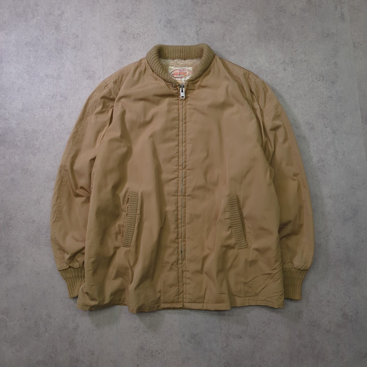 50s 60s Lakeland ファラオジャケット 46 コットンポリ？ カーコート 