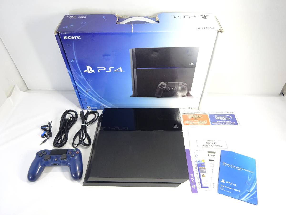 4/9まで PS4 CUH-2200AB02 プレステ 箱有美品 AZ663/動作品 