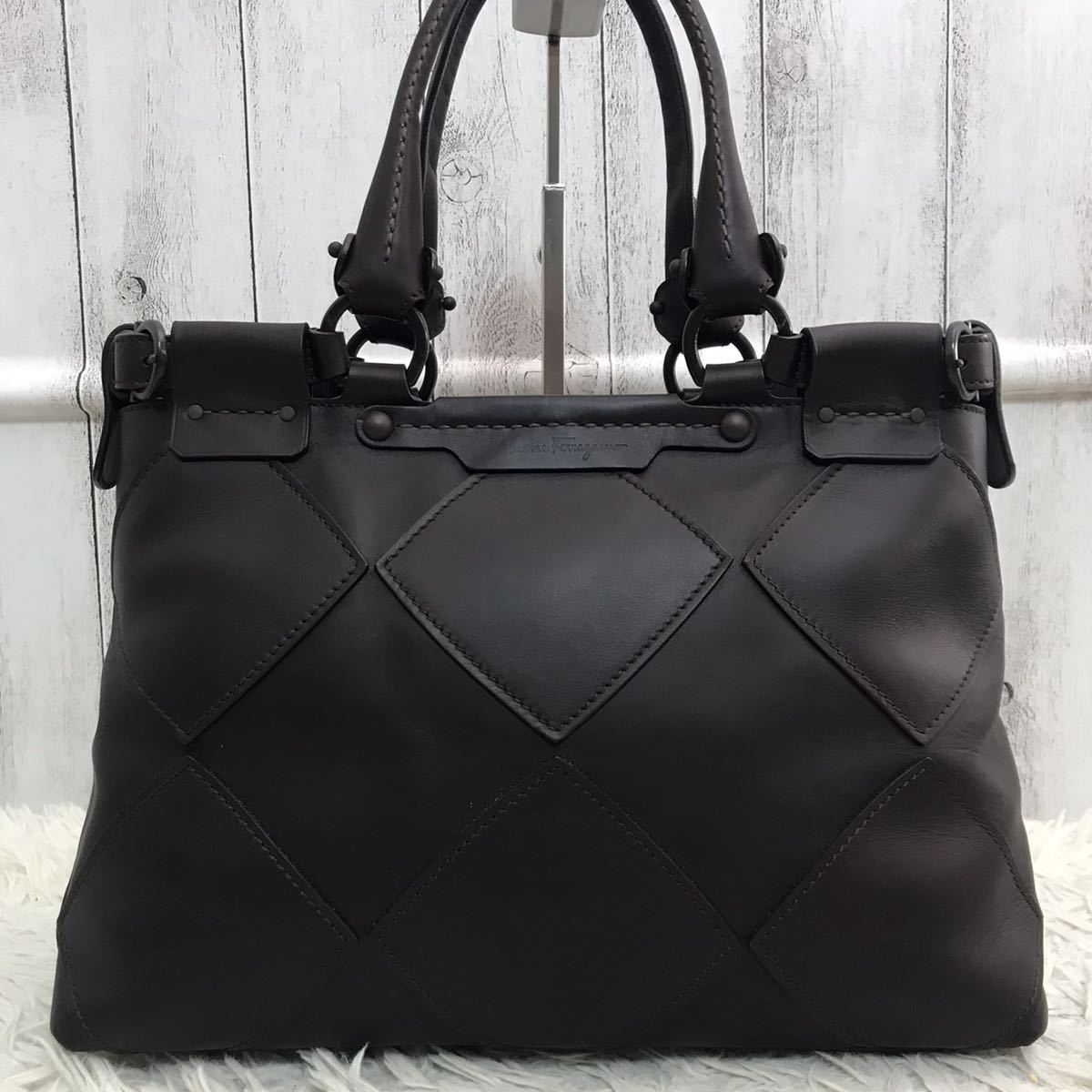◇未使用級/大容量◇ フェラガモ Salvatore Ferragamo トートバッグ