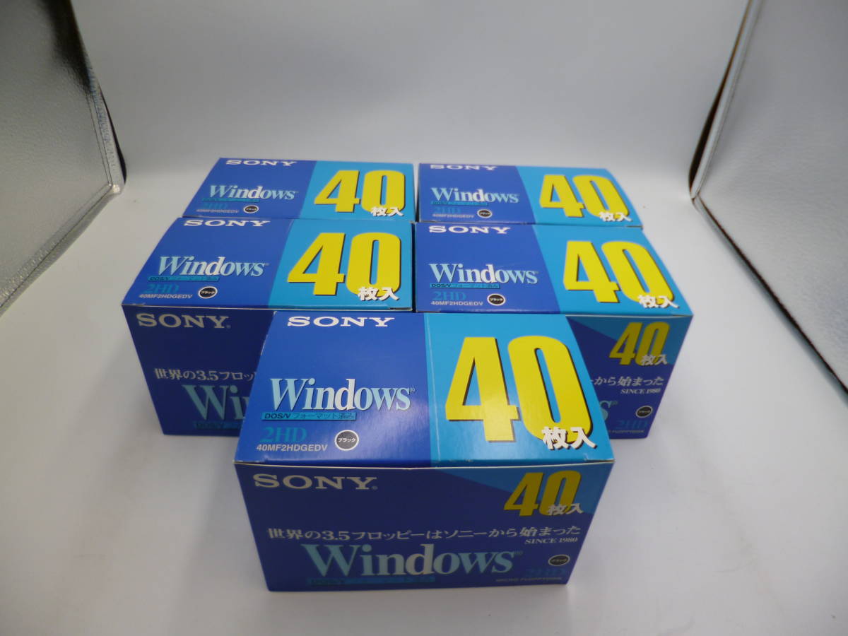 SONY 3.5インチ 2HD フロッピーディスク 40枚 40MF2HDGEDV DOS/V対応