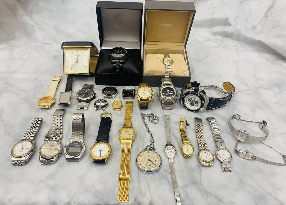 腕時計　全部おまとめ　男性用・女性用　クレドール、ラド―、RADO，　ブロバ， SEIKO， CITIZEN、CASIO，　G-SHOCKなどなど