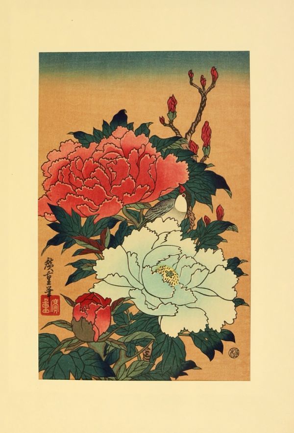 3272□【真作】葛飾北斎 歌川広重 歌川歌麿等 稀版浮世絵 花鳥風月選集