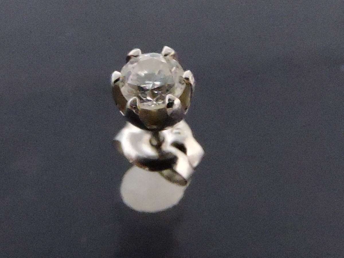 ダイヤモンド 0.15ct プラチナ pt900 ピアス スタッド 片耳のみ 