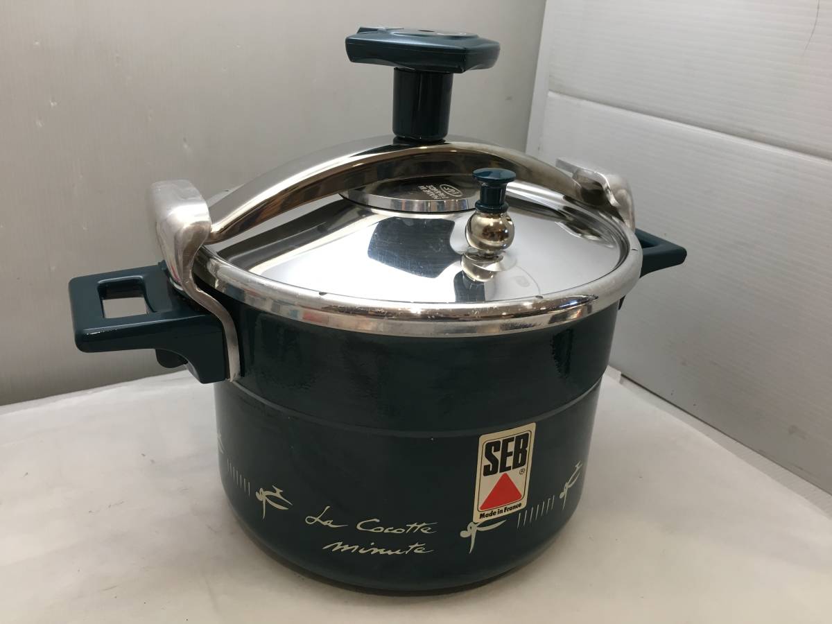 SEB 圧力鍋 6リットル 厚手アルミ製　セブ　フランス製　未使用 SEB セブ圧力鍋 フランス製 6リットル セブ 圧力鍋 SEB 6リットル