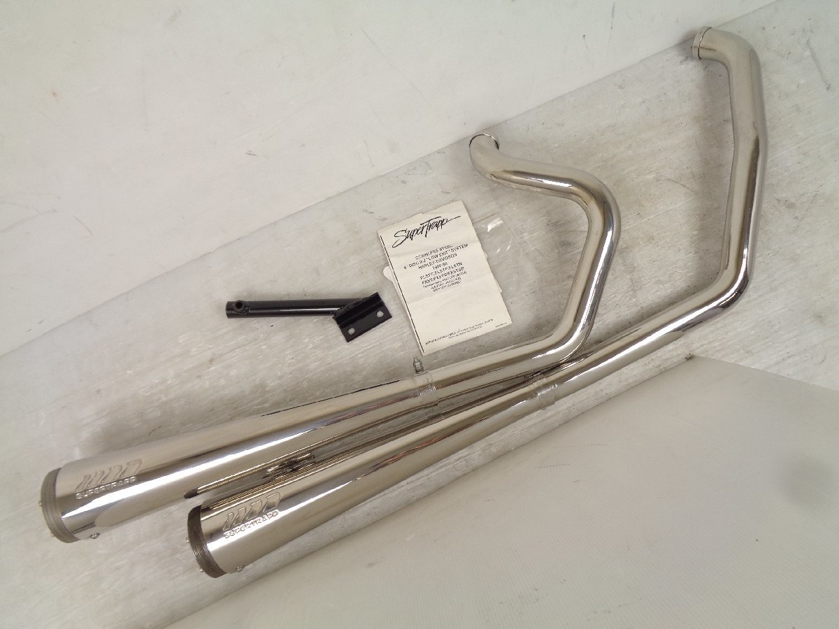 ソフテイル FXST FLSTC EVO TC88B 86-06 スーパートラップ メガホン 2