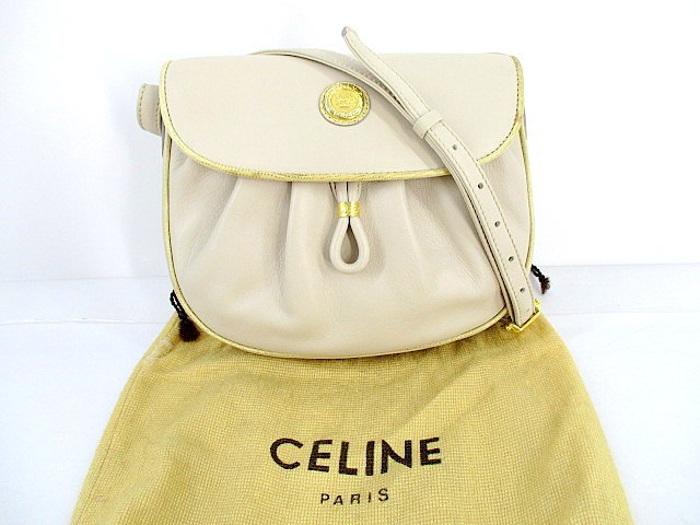 1円 □美品□ CELINE セリーヌ Cサルキー 馬車金具 キャンバス