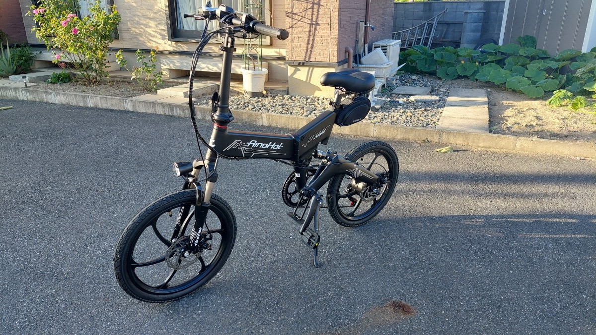 AINOHOT AS6 ☆折り畳み (中古)走行55km 電動 AinoHot 電動アシスト 
