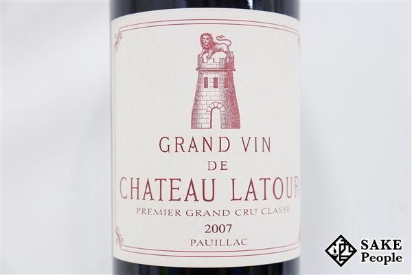 Chateau Latour 2007 赤ワイン 750ml 2007 シャトー・ラトゥール □1円