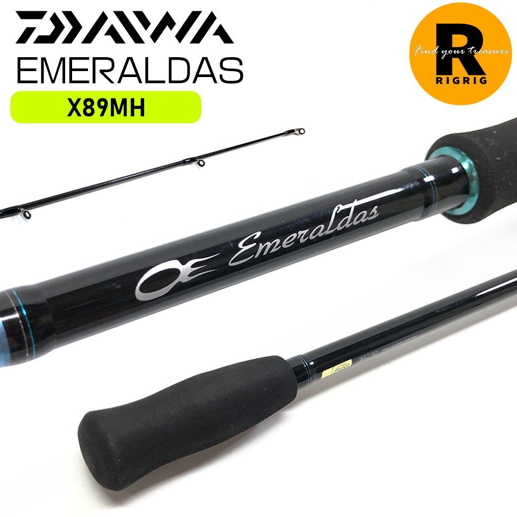 Q ダイワ エメラルダス X 89MH 2ピース スピニングロッド 箱 袋 |DAIWA