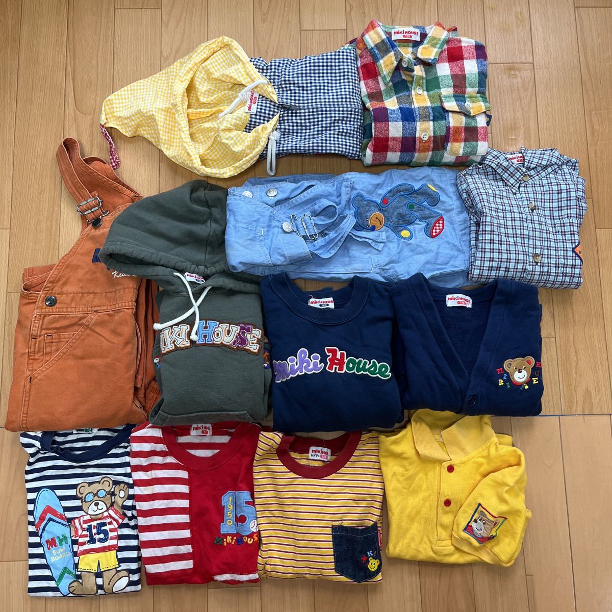 13)ミキハウス 110〜130まとめ売り男の子