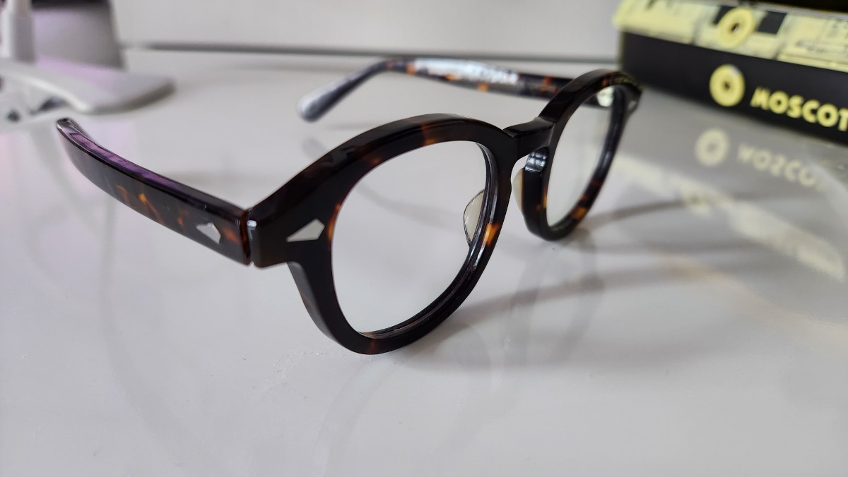 MOSCOT】モスコット LEMTOSH 46□24-145 TORTOISE 眼鏡/鼈甲柄/中古品 
