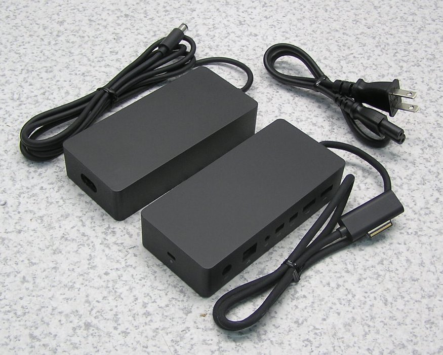 ■Microsoft/マイクロソフト Surface Dock サーフェスドック 1661 + ACアダプタ 1749 Surface Proなど用 送料520円