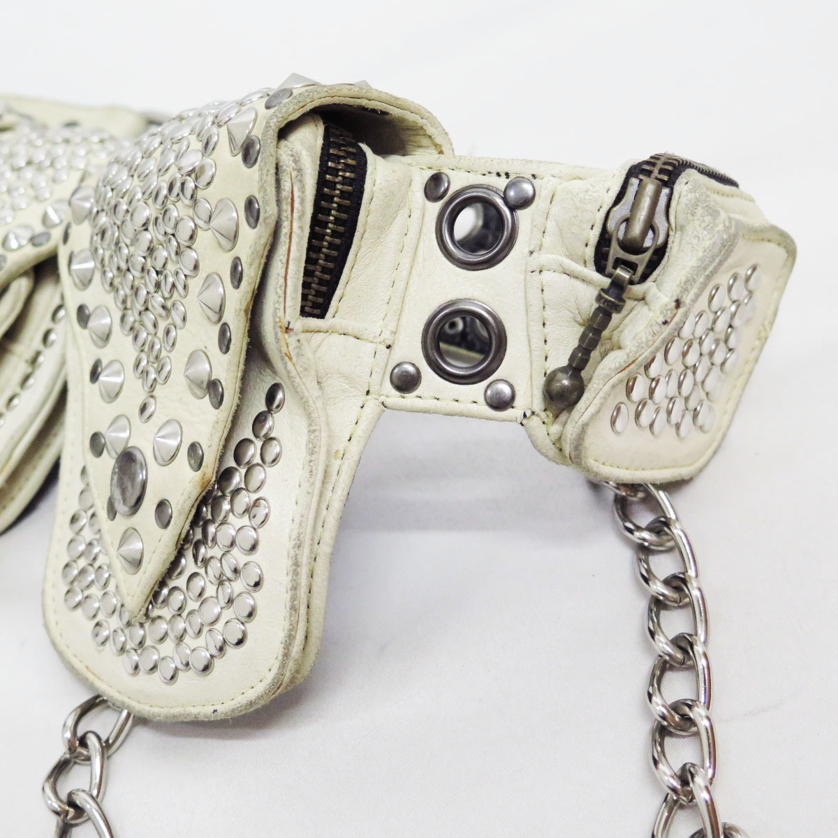 kmriiスタッズ装飾 ウエストポーチ KMRii 【新品未使用】ウエストポーチ Serpent Cross