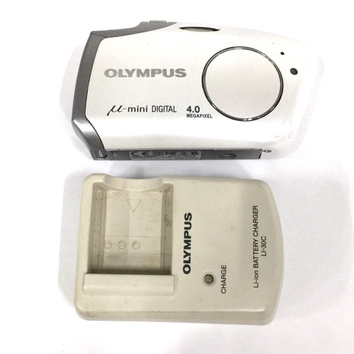 高品質，正規品 OLYMPUS &mu;-mini DIGITAL 4.0 MEGAPIXEL コンパクトデジタルカメラ ホワイト デジカメ(オリンパス)｜売買されたオークション情報、yahooの商品情報をアーカイブ公開 - オークファン オリンパス