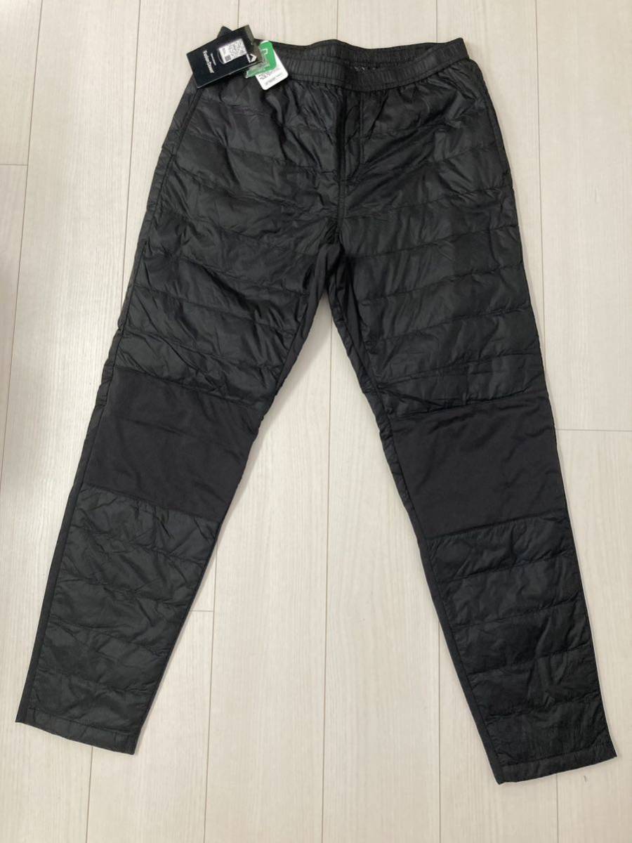 ワークマン ダウンパンツ 2023年秋冬最新作 ブラック サイズLL フュージョンダウン ロングパンツ イージス テック ワークマンプラス 女子
