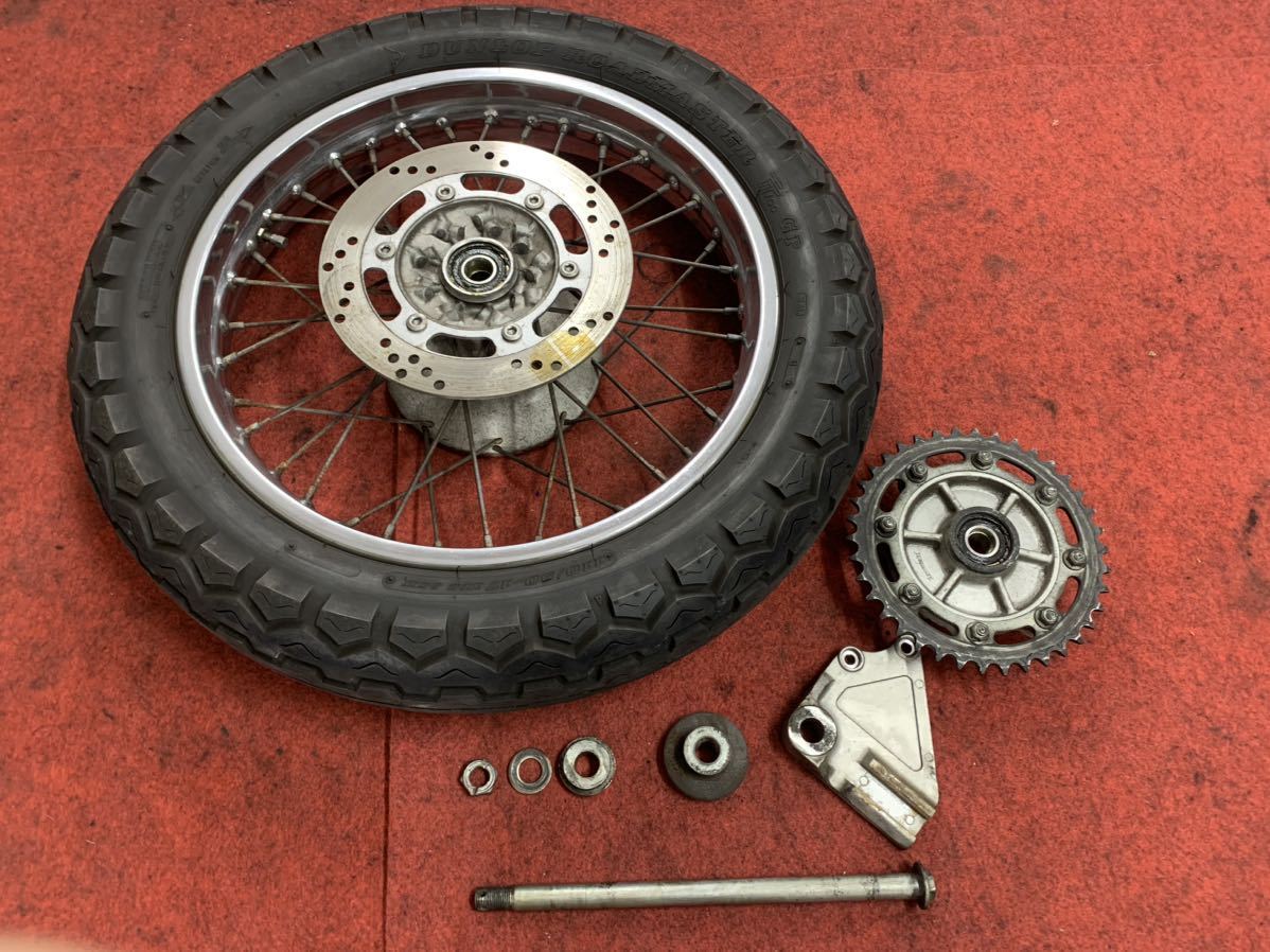 カワサキ エストレヤRS 純正 リア ホイール タイヤ スプロケット ハブ