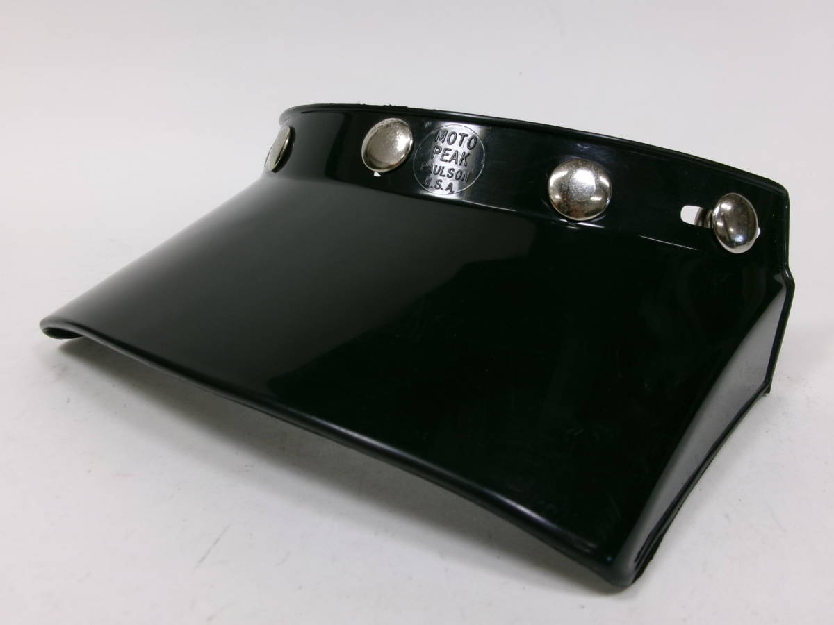 70s PAULSON MOTO PEAK バイザー 5スナップ BELL 570前期タイプ ☆70 