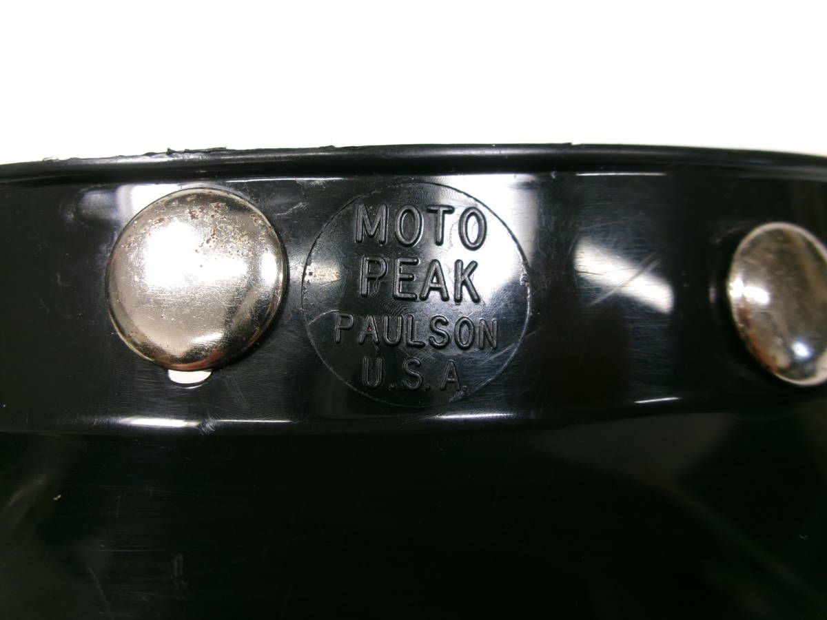 70s PAULSON MOTO PEAK バイザー 5スナップ BELL 570前期タイプ ☆70 