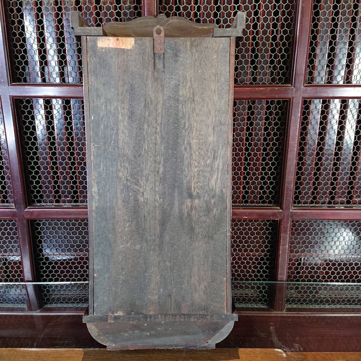 T01-1011 アンティーク 古時計 振り子時計 掛時計 ゼンマイ式 動作品