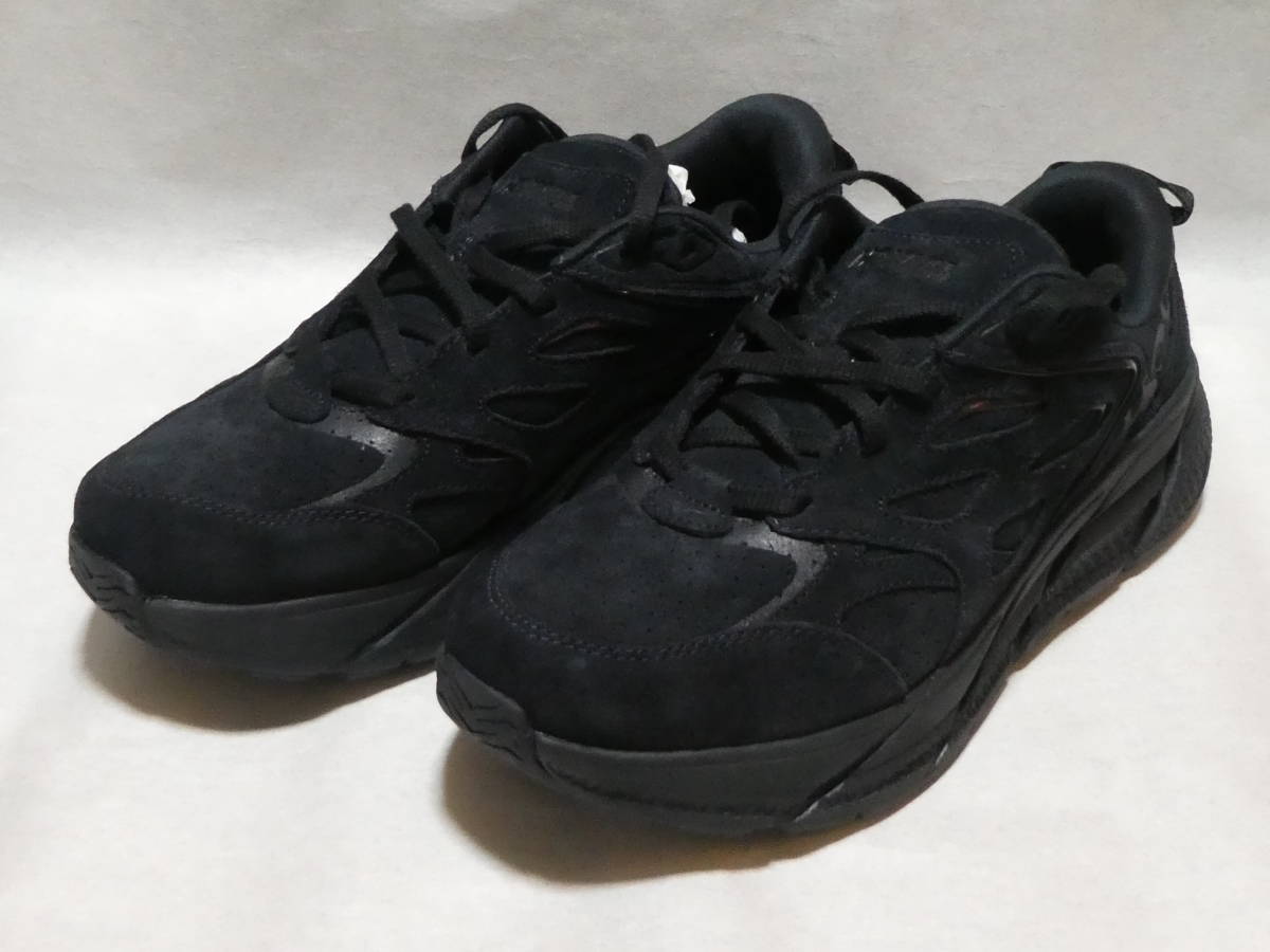 ◆メンズ　スニーカー　ホカ　オネオネ　HOKA ONEONE　クリフトンＬスエード　27㎝　黒　2023年秋◆