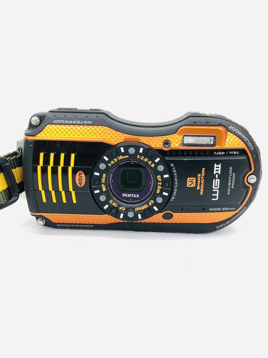 PENTAX WG-3 デジカメ 動作未確認 バッテリー付き C2