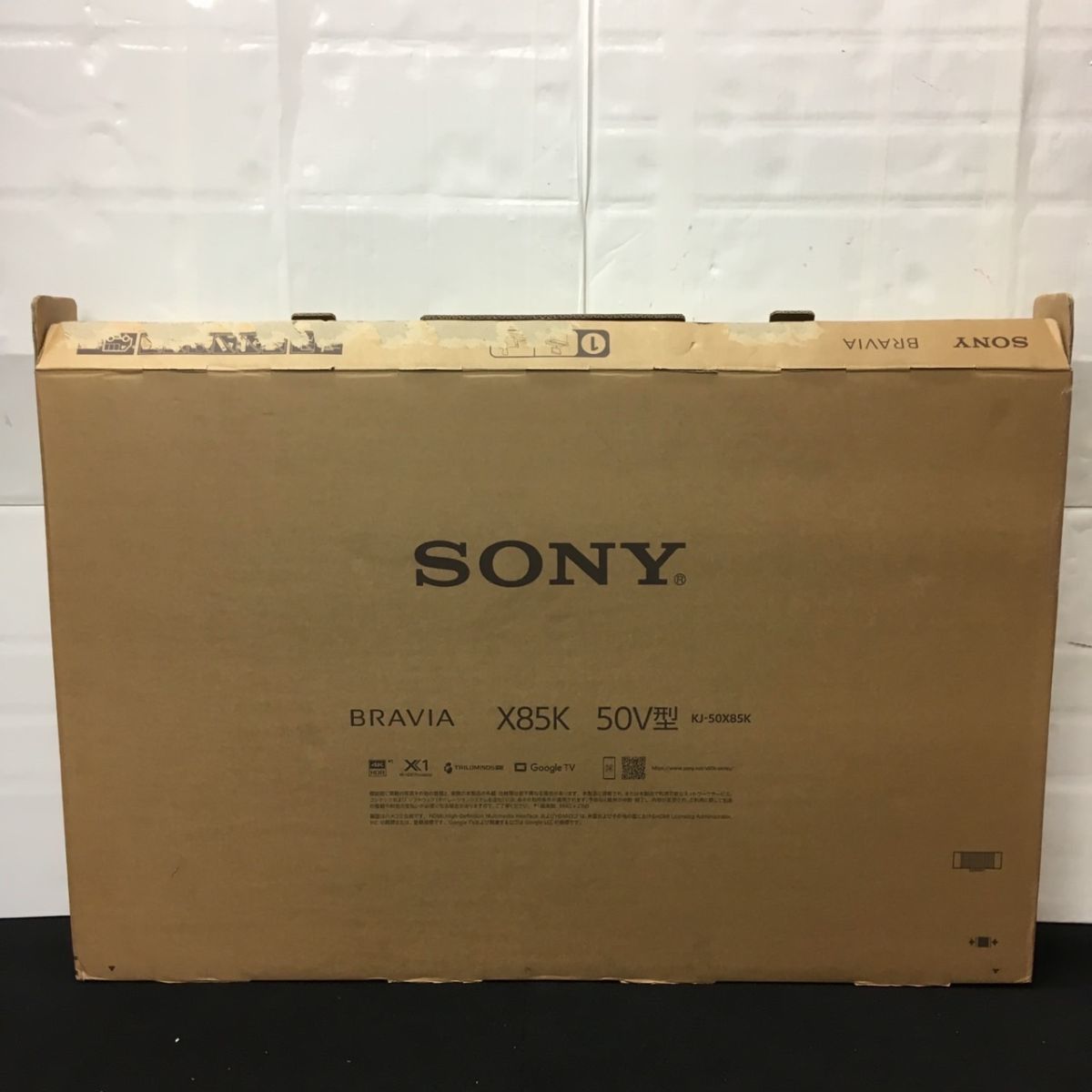 C202-I16-4631【引取推奨or大型配送業者】SONY ソニー 4K液晶テレビ KJ 
