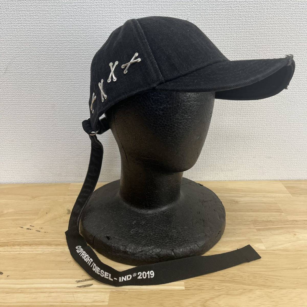 DIESEL ディーゼル デニム キャップ 帽子 ダメージ加工 Ⅰ 10110502