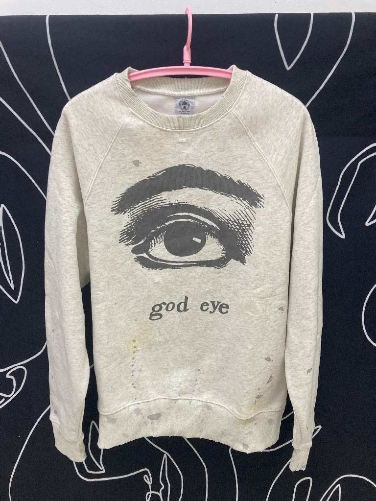 SAINT MICHAEL 21SS god eye ダメージ加工 スウェット M セント