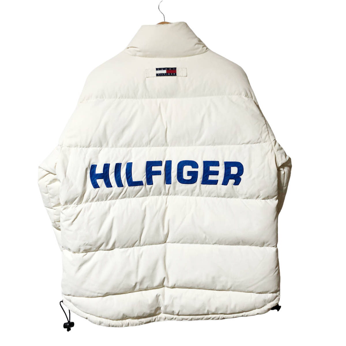 TOMMY JEANS トミーヒルフィガー ダウンジャケット ナイロン ロゴ M 白