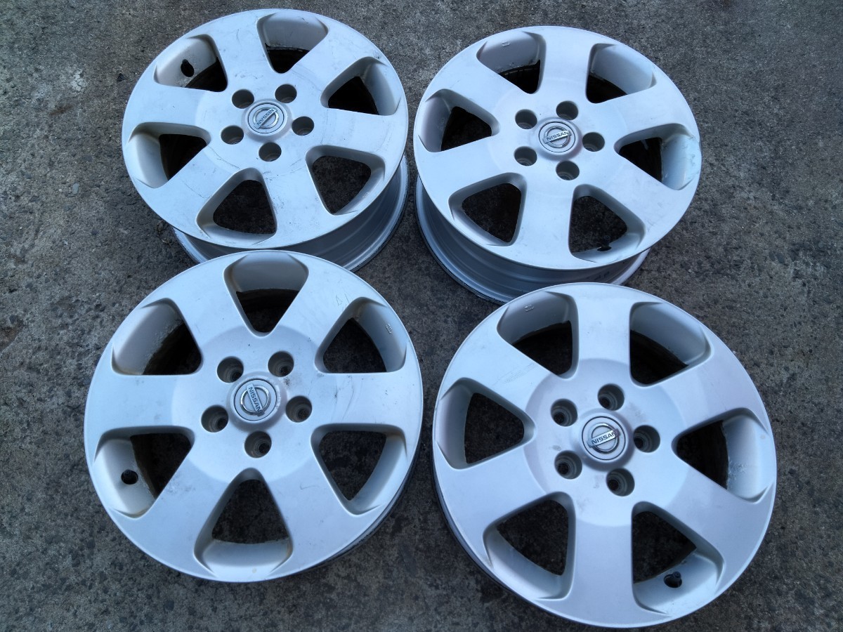 日産セレナ C25　純正アルミ　4本セット　16インチ　16×6J　NISSAN　ハブ経56mm
