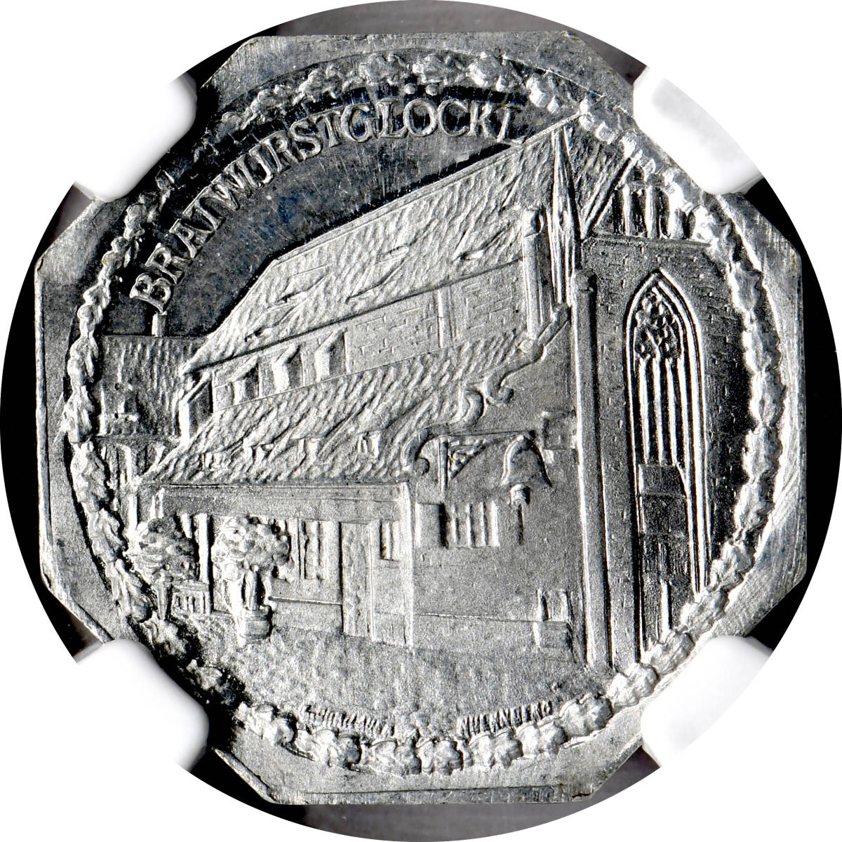 1円〜【7/8】1920 ドイツ 20P 八角形硬貨 都市景観 NGC MS64 未使用+ 世界コイン 古銭 貨幣 硬貨 銀貨 金貨 銅貨