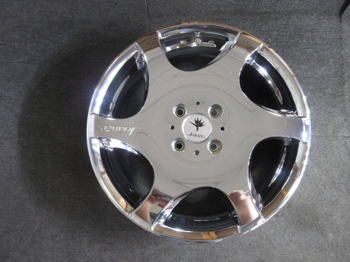 G1400-2 ②☆メッキ☆Weds Kranze バズレイア EVO 1本☆16インチ5.5 