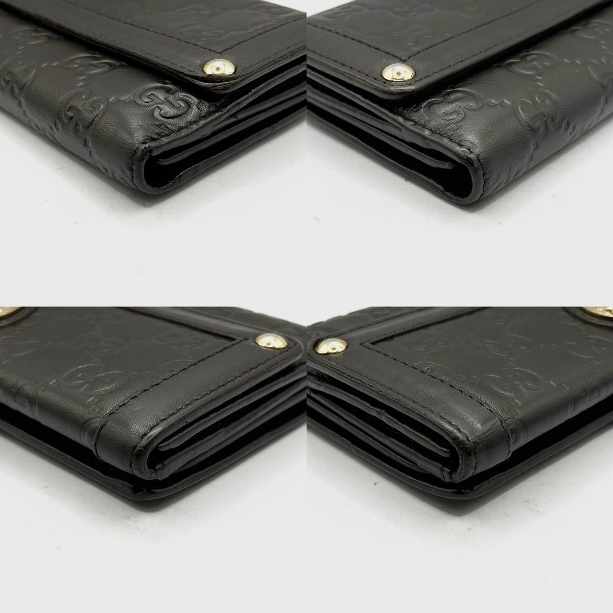 1円〜□希少品□GUCCI グッチ 長財布 ハートクレスト グッチシマ GG柄