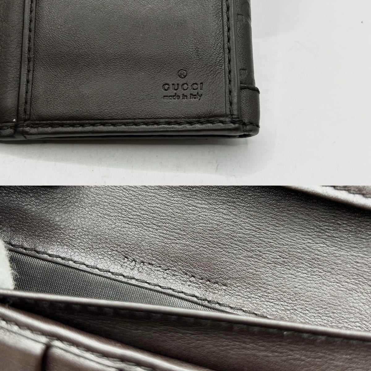 1円〜□希少品□GUCCI グッチ 長財布 ハートクレスト グッチシマ GG柄