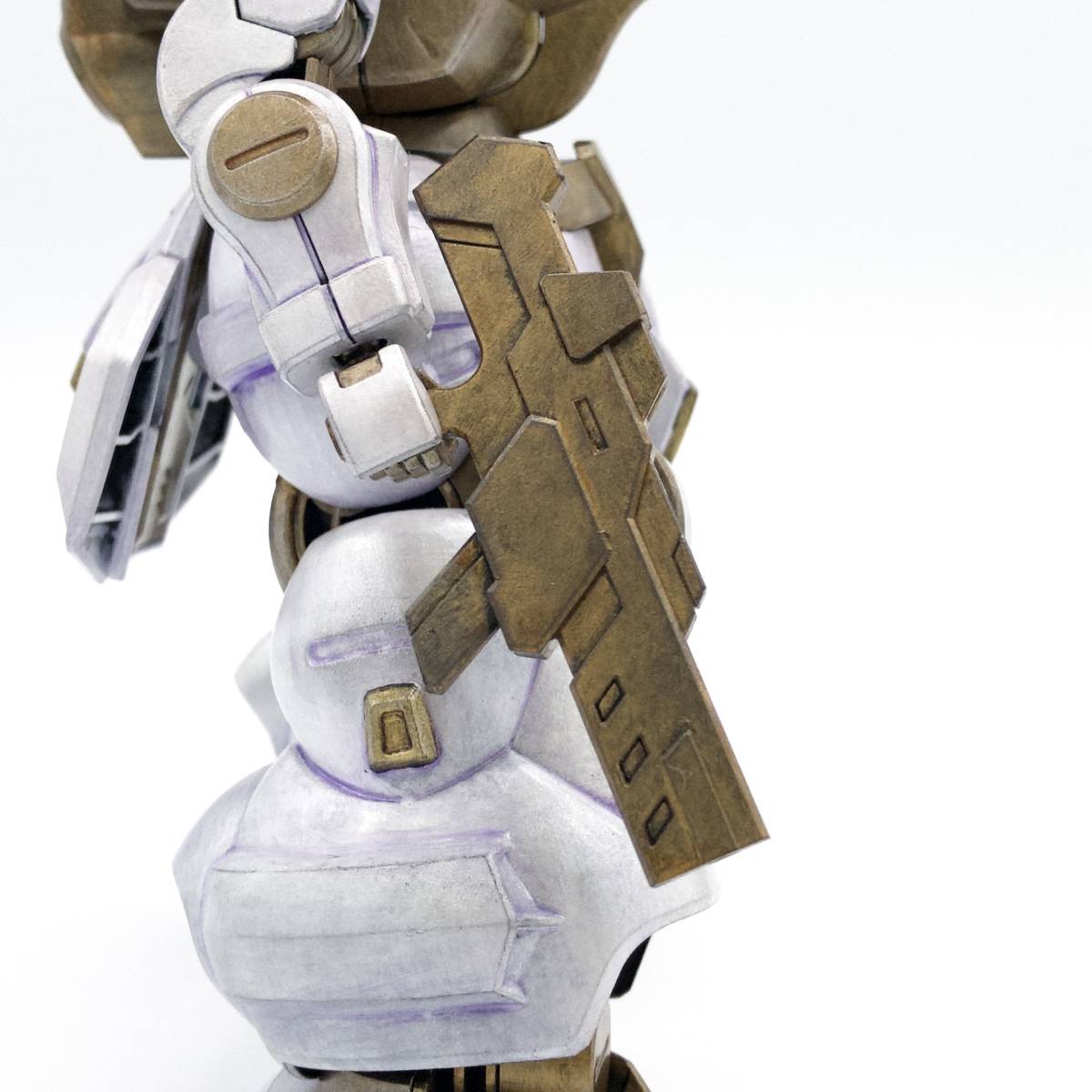 HG ラングランズ社 ディランザ 水星の魔女 全塗装 塗装済 完成品 筆 