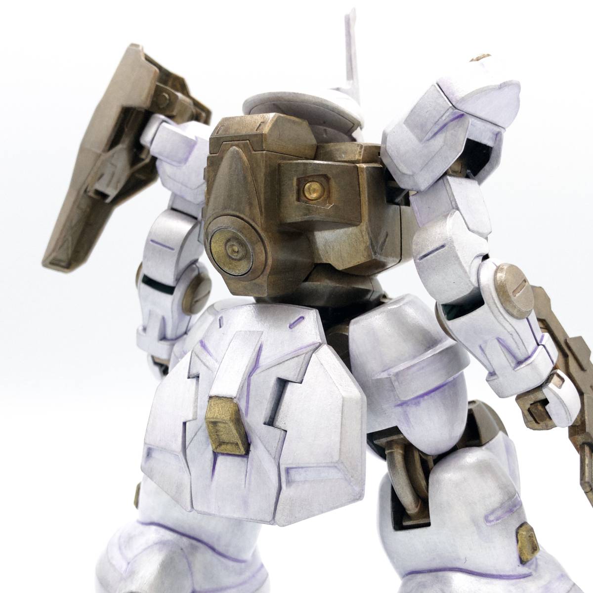 HG ラングランズ社 ディランザ 水星の魔女 全塗装 塗装済 完成品 筆 