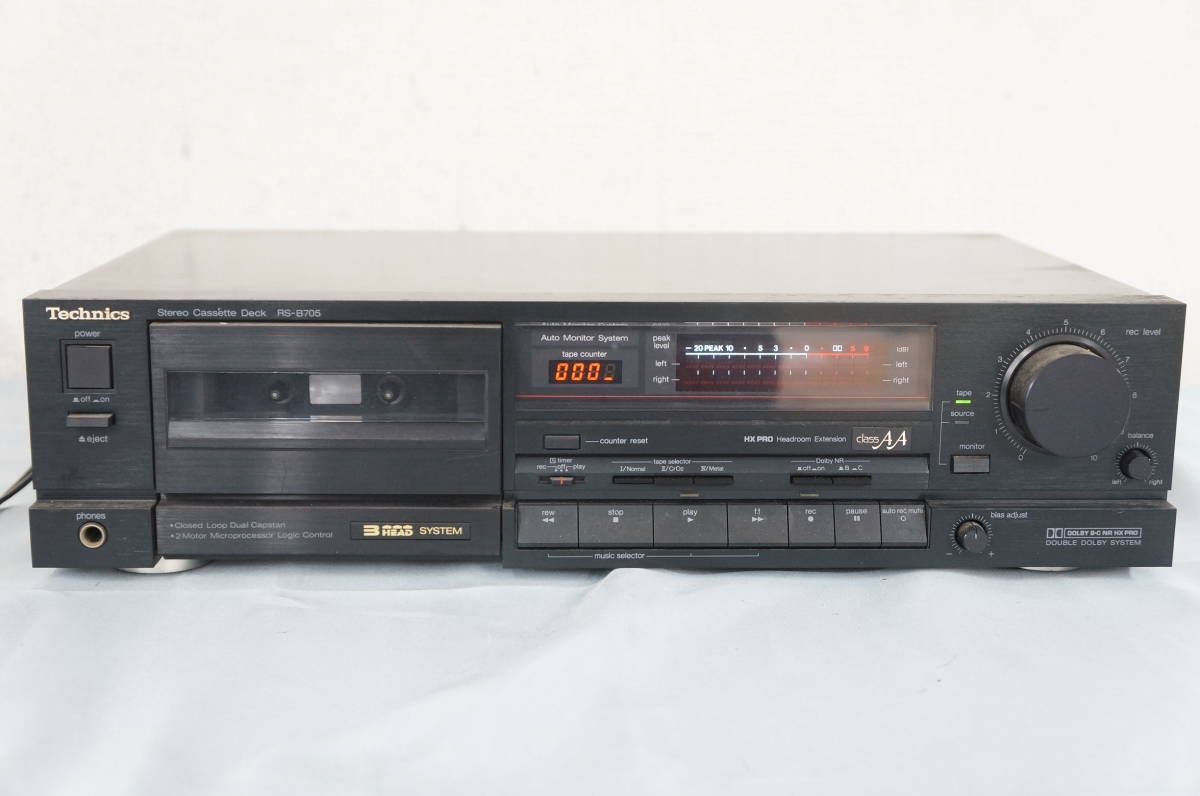 HOT，正規品】 Technics テクニクス RS-B705 ステレオ カセットデッキ