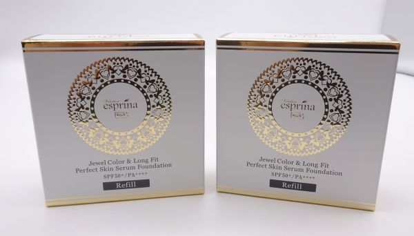 S★新品 エスプリーナ RGII+ ジュエルカラー＆ロングフィット セラムファンデ 2個★