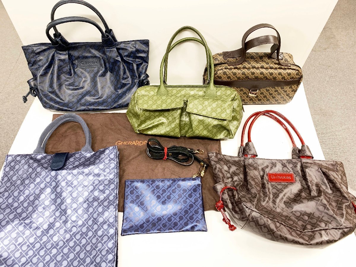 ゲラルディーニ レディースバッグ イタリア製 バッグ ハンドバッグ トートバッグ ポーチ バッグ用ベルト 保存袋 おまとめ　