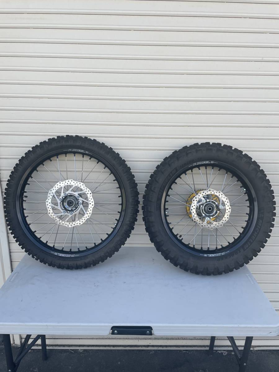 セロー250ファイナルエディションから取り外した　Z-WHEEL 　ホイール前後セット