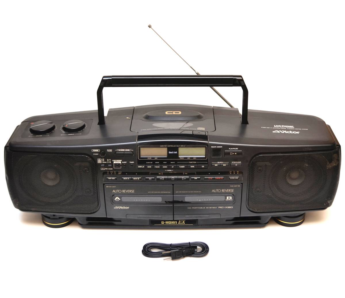 極美品/動作美品】Victor ビクター RC-X80 G-HORN EX CD PORTABLE